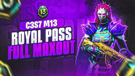 New C3S7 Royal Pass M13 Maxed Out M13 RP Noctum Terror Set Full