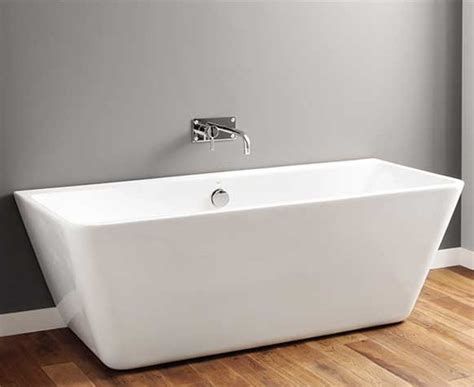 Pedestal Type Rectangular Freestanding Bathtub , Square Soaking Tub Small