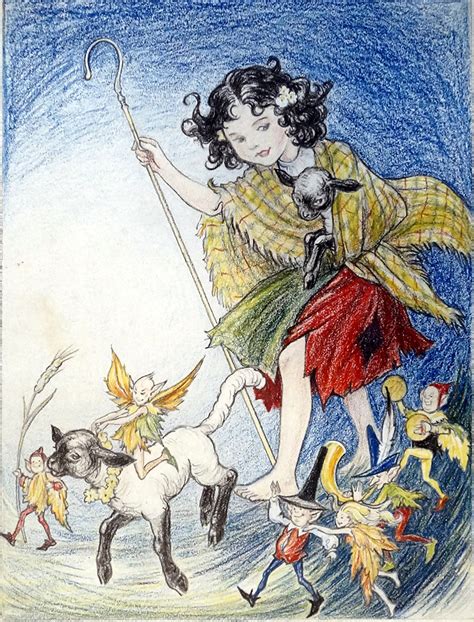 The Pixie Shepherdess Original By Doris White Art At The Book Palace