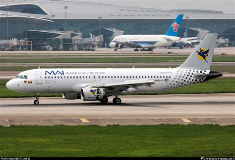 XY ALJ Myanmar Airways International Airbus A320 214 Photo By Jack Li