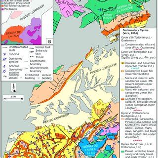 Geological Maps Of The Eastern Ebz In The Murcia Sector After