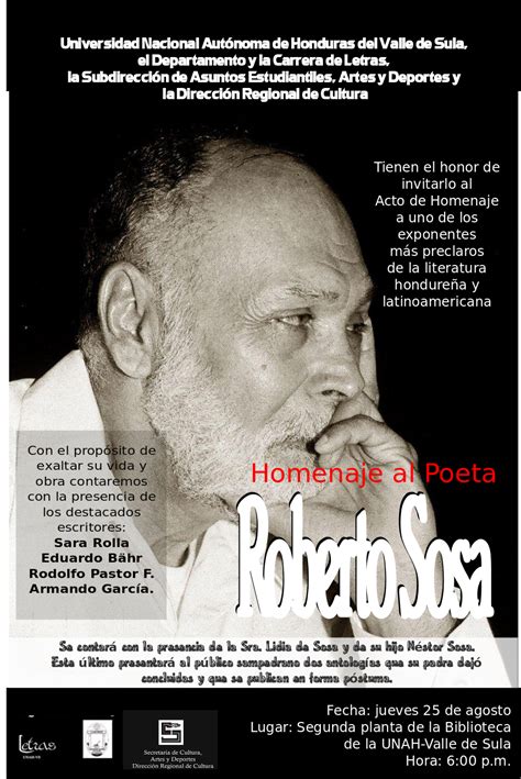 El Blog De Campos Homenaje P Stumo A Roberto Sosa