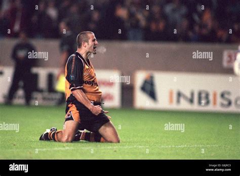 Wolverhampton Wanderers Goalscorer Steve Bull Celebrates His Goal