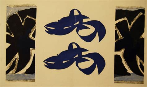 Georges Braque Le Char Bleu Verve 1955 Lithograph Printed By Mourlot