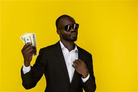 Man in a suit and sunglasses holding money 1822675 Stock Photo at Vecteezy