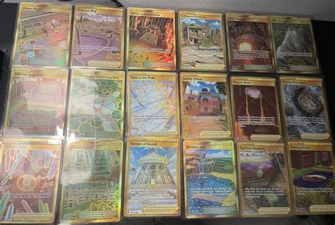 All secret rare Stadium cards. Let’s go EXPLORIN : r/PokemonTCG