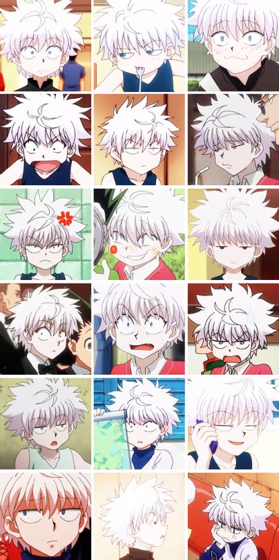 Killuas Weird Facial Expressions Are My Aesthetic Tumbex