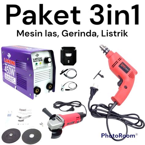 Jual Paket Hemat Mesin Las Lakoni W Gerinda Bor Listrik In Murah