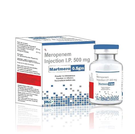 Martmero Meropenem 500 Mg Injection At Rs 100 Pack In Baddi ID