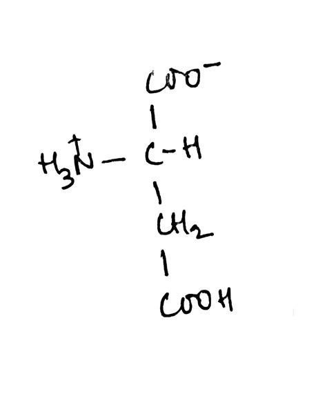 Solved Draw The Most Predominant Form Of Aspartic Acid At Its