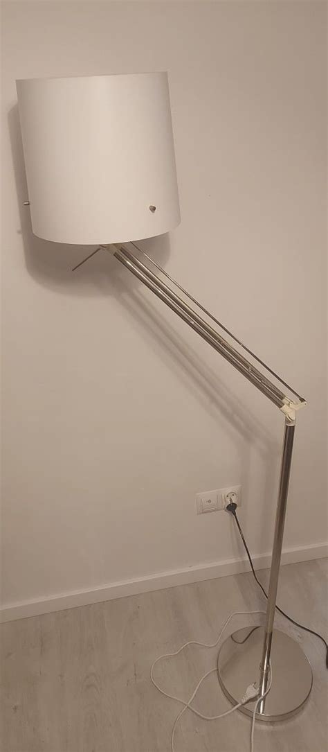 Lampa Pod Ogowa Stoj Ca Aba Ur Srebrna Zginana Do Czytania Ikea Krak W