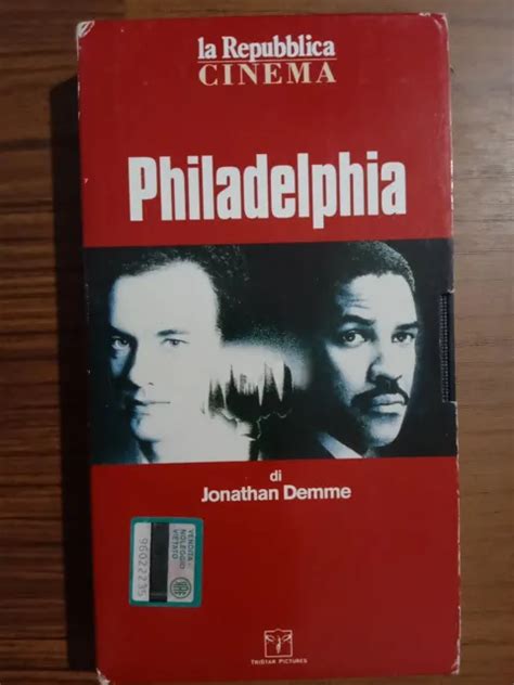 VHS FILM PHILADELPHIA Con Tom Hanks Denzel Washington Antonio Banderas