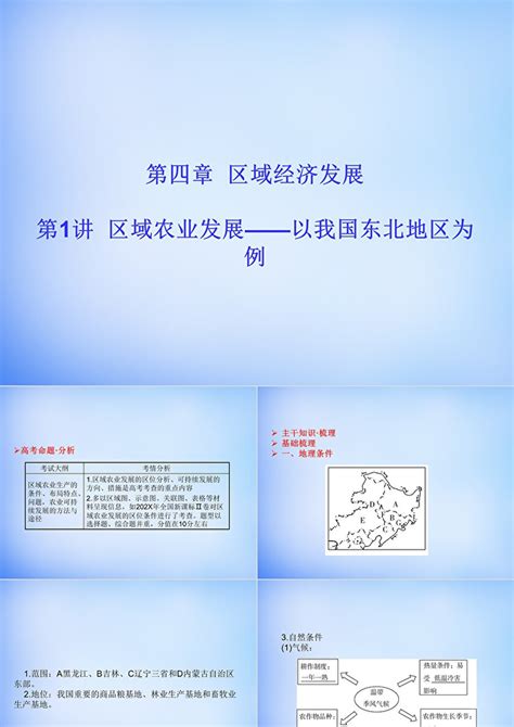 2016高考地理一轮总复习 区域可持续发展 41区域农业发展 优秀课件ppt卡卡办公