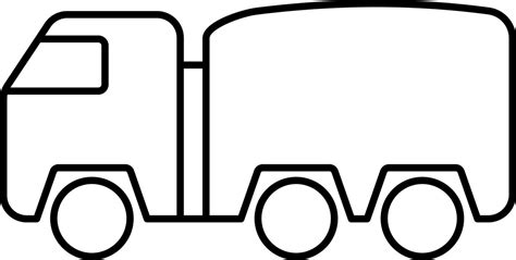 Military Truck Icon In Black Line Art 24194242 Vector Art At Vecteezy