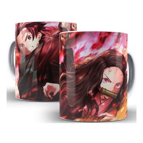 Caneca Demon Slayer Tanjiro E Nezuko Ml De Porcelana Shopee Brasil