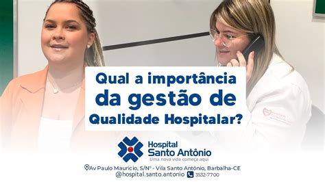 Qual a importância da gestão de qualidade hospitalar Hospital Santo