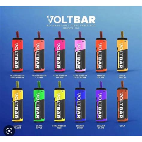 Jual VAPE Voltbar 6000 Puffs Disposable Pod 10k Mango Peach Kota