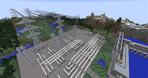 Hydroelectric Power Plant Minecraft Map