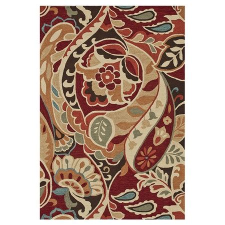 Hand Hooked Rug With A Floral Paisley Motif Product Rugconstruction