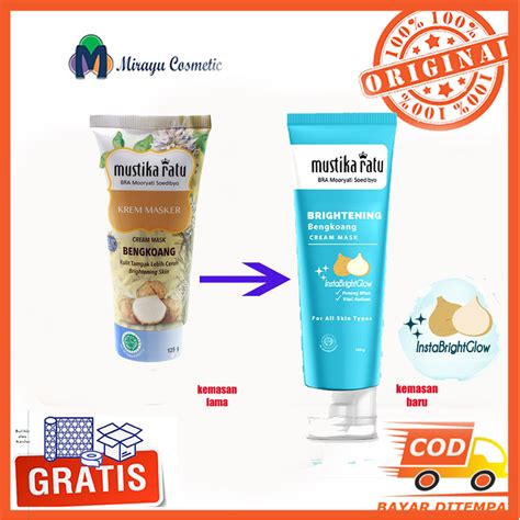 Mustika Ratu Brightening Bengkoang Krem Masker Gr Masker Wajah Muka