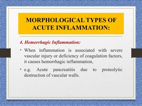 Morphology Of Acute Inflammation Ppt