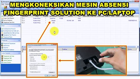 Cara Menghubungkan Mesin Absensi Sidik Jari Fingerprint Solution Ke