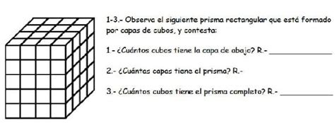 Observa el siguiente prisma rectangular que está formado por copas de