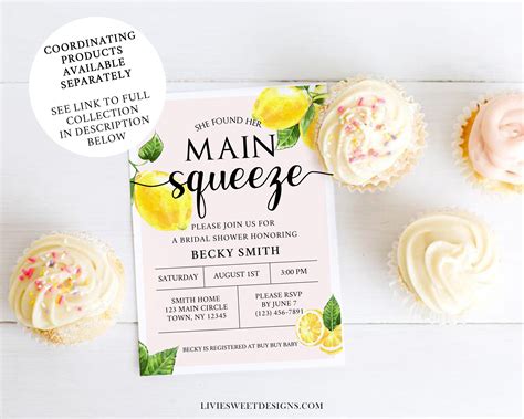 She Found Her Main Squeeze Game Bundle Lemon Bridal Shower Etsy Australia