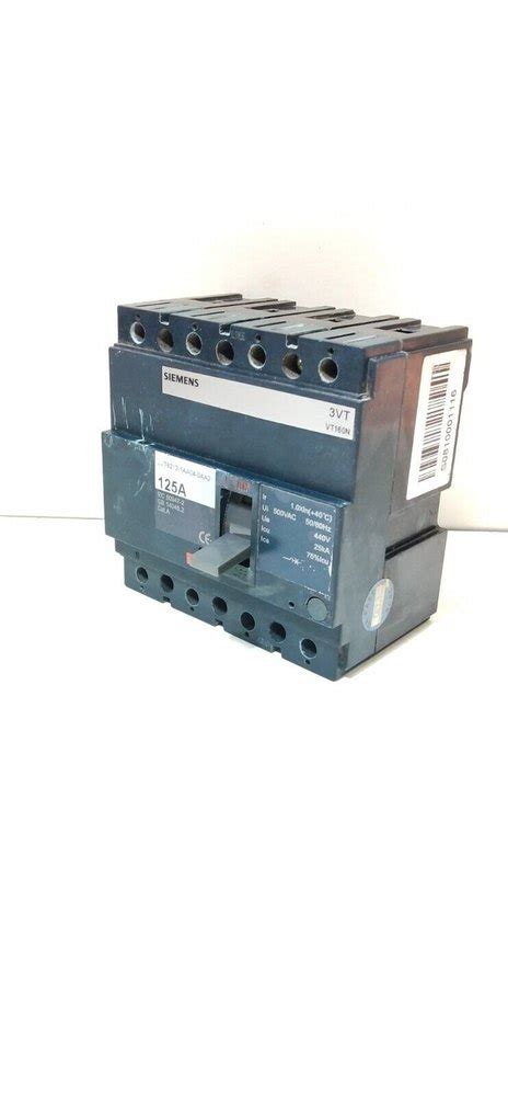 SIEMENS AC Plastic Case Circuit Breaker MCCB 3VT8212 1AA04 0AA2 3VT160N