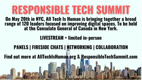 Upcoming Panel On Building Positive Digital Spaces To Be Held At The Responsible Tech Summit On