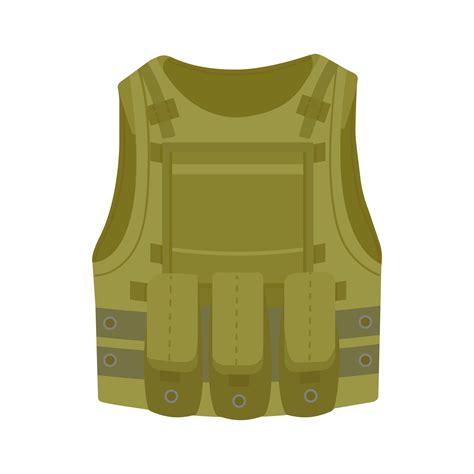 Bulletproof vest military, police protective color khaki. Body armor ...