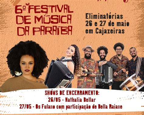 6ª edição do Festival de Música da Paraíba começa neste final de semana