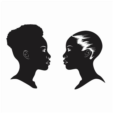 premium vector  black  white images   people    black