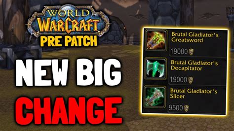 Huge Pvp Gear Update On The Wotlk Pre Patch Servers Youtube