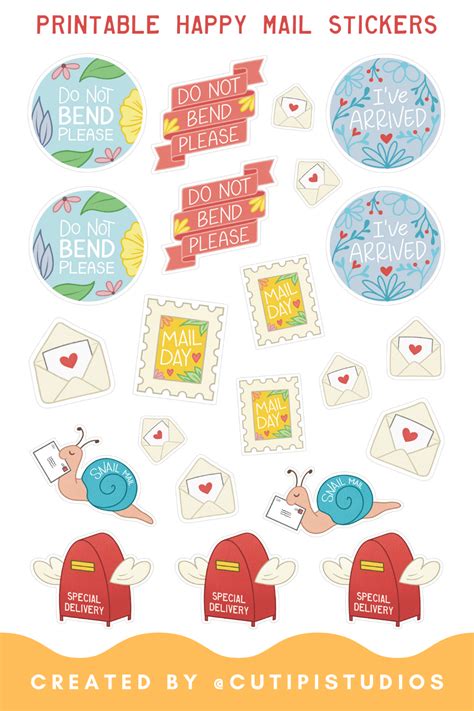 Printable Happy Mail Stickers Artofit