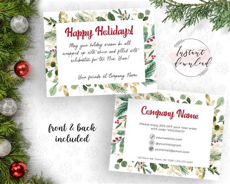 Holiday Greetings for Business Christmas Card Business - Etsy | Business christmas cards ...