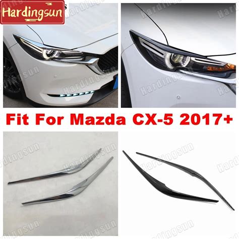 แถบครอบไฟหนา คว ABS โครเมยม อปกรณเสรม สาหรบ Mazda CX 5 CX5