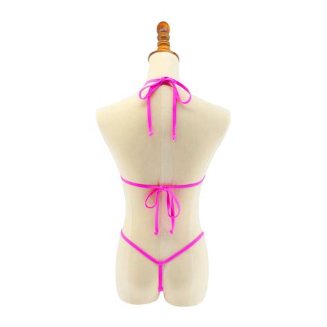 Exotic Crotchless Bowknot Micro Bikini Women S Sunbath G String