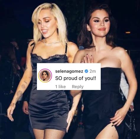 Marie Gómezfan 🖤 On Twitter Rt Mileycyrusbz 📲 ‘so Proud Of You—selena Gomez Shows Love