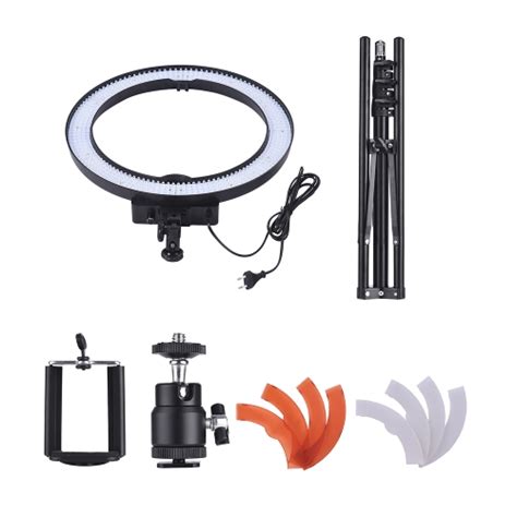 Andoer Inch K Led Video Light Dimmable Photography Ring Fill