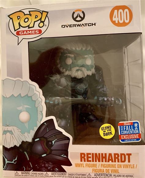 Funko Pop Overwatch Reinhardt 2018 NYCC Glow In The Dark EBay