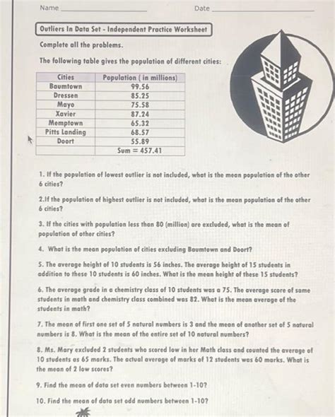 Exploring Outliers Lesson Idea (teacher made) - Twinkl - Worksheets Library