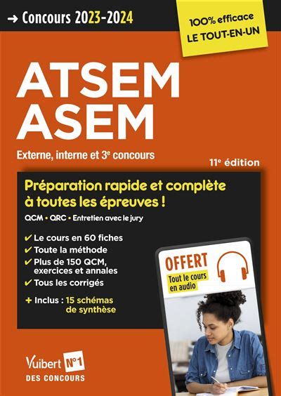 Concours ATSEM et ASEM Catégorie C Préparation rapide et complète à