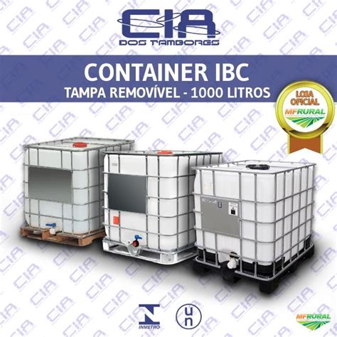 Container Ibc Litros Pallet Pl Stico Madeira Met Lico