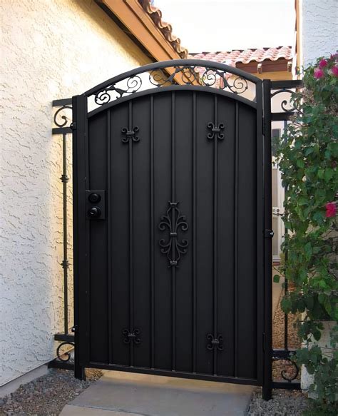 Classy and Intricately Designed Metal Pedestrian Gate | Custom