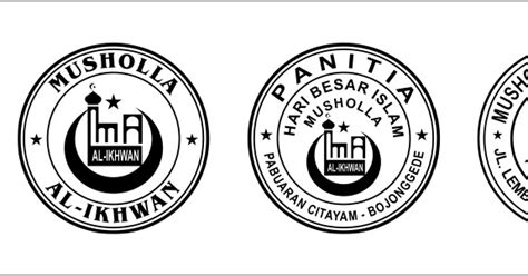 contoh stempel masjid cdr contoh stempel musholla gambar stempel