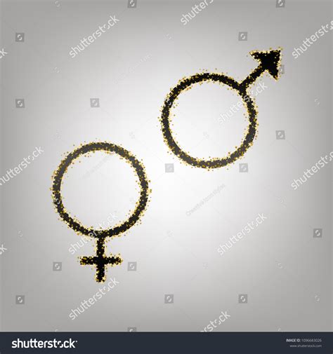 Sex Symbol Sign Vector Blackish Icon Stock Vector Royalty Free 1096683026