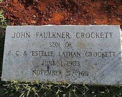 John Faulkner Crockett 1903 1960 Mémorial Find a Grave