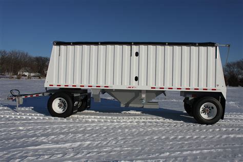 Grain Hopper Trailer Pup Steel White Jet Co Trailers