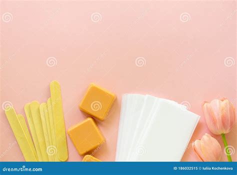 Set for wax hair removal stock image. Image of layout - 186032515